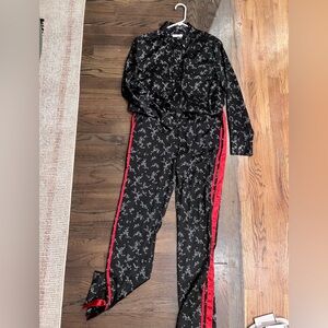 Equipment Black and White Floral Shirt